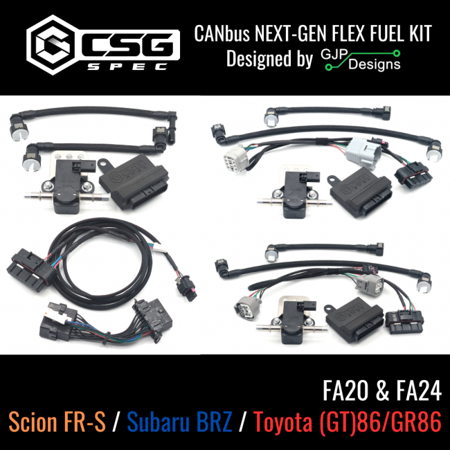 CSG Spec CANBUS Next-Gen Flex Fuel Kit by GJP for FA20 / FA24 (BRZ / FR-S / 86 / GT86 / GR86)